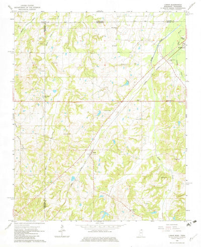 United States Geological Survey Lamar, MS-TN (1965, 24000-Scale) digital map