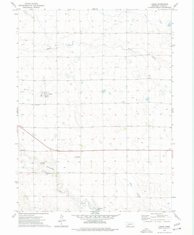 United States Geological Survey Lamar, NE (1973, 24000-Scale) digital map