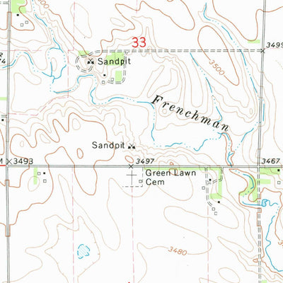 United States Geological Survey Lamar, NE (1973, 24000-Scale) digital map