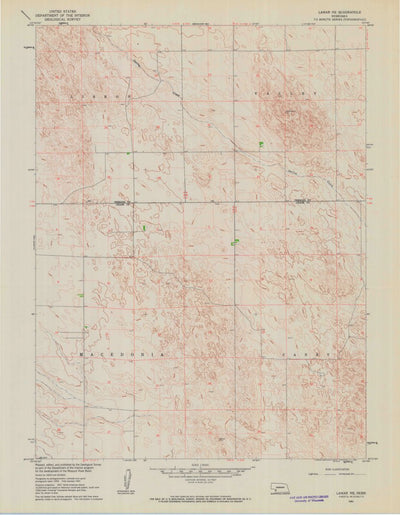 United States Geological Survey Lamar NE, NE (1961, 24000-Scale) digital map
