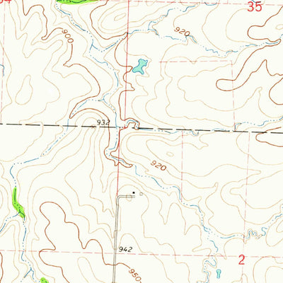 United States Geological Survey Lamar North, MO (1962, 24000-Scale) digital map