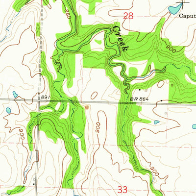 United States Geological Survey Lamar North, MO (1962, 24000-Scale) digital map