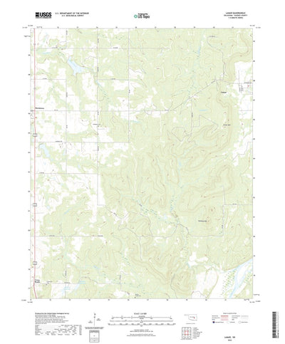 United States Geological Survey Lamar, OK (2022, 24000-Scale) digital map