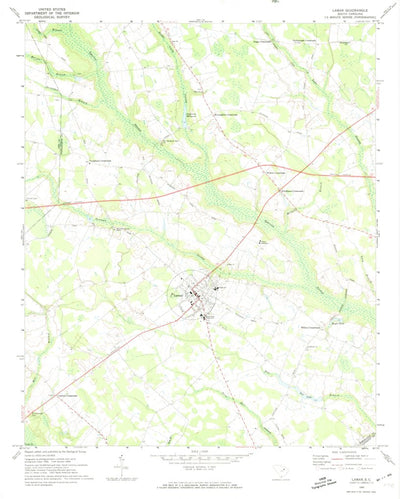 United States Geological Survey Lamar, SC (1969, 24000-Scale) digital map