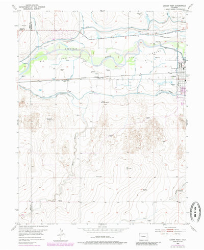 United States Geological Survey Lamar West, CO (1952, 24000-Scale) digital map
