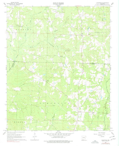 United States Geological Survey Lamartine, AR (1968, 24000-Scale) digital map