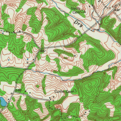 United States Geological Survey Lamasco, KY (1953, 24000-Scale) digital map