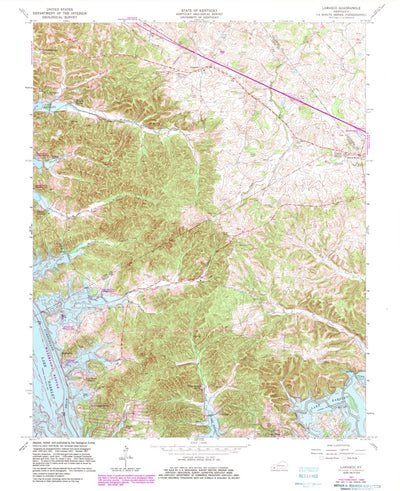 United States Geological Survey Lamasco, KY (1967, 24000-Scale) digital map