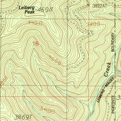 United States Geological Survey Lamb Peak, ID (1990, 24000-Scale) digital map