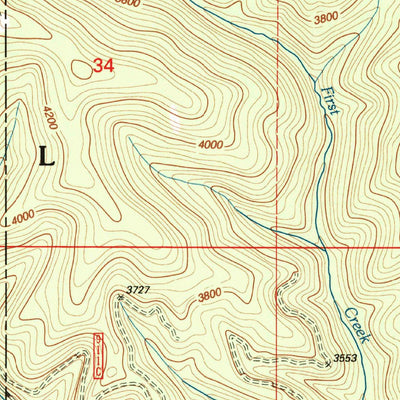 United States Geological Survey Lamb Peak, ID (1996, 24000-Scale) digital map