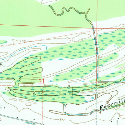 United States Geological Survey Lambert, MS (1967, 24000-Scale) digital map