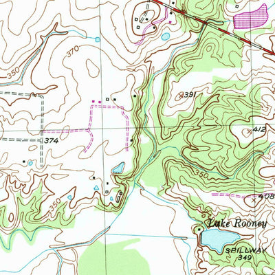 United States Geological Survey Lambert, TN (1952, 24000-Scale) digital map