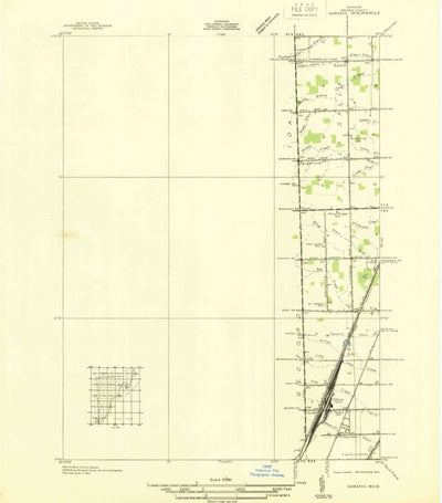 United States Geological Survey Lambertville East, MI (1936, 31680-Scale) digital map