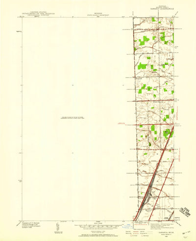 United States Geological Survey Lambertville East, MI (1939, 24000-Scale) digital map