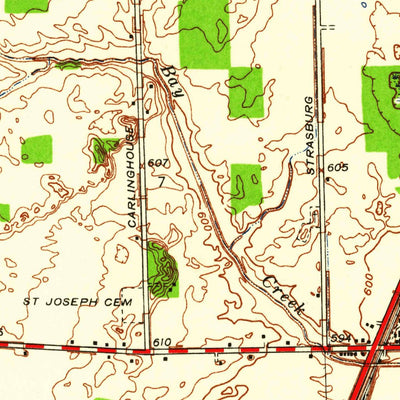 United States Geological Survey Lambertville East, MI (1939, 24000-Scale) digital map