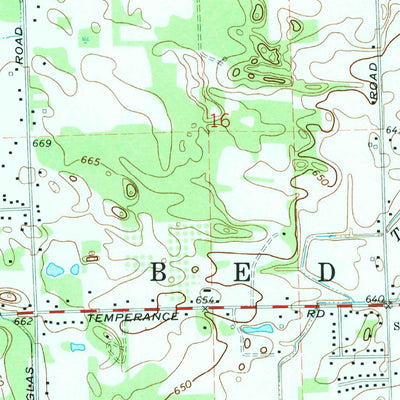 United States Geological Survey Lambertville East, MI (1972, 24000-Scale) digital map