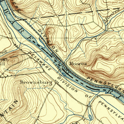 United States Geological Survey Lambertville, PA-NJ (1894, 62500-Scale) digital map