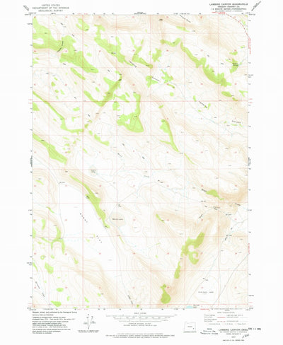 United States Geological Survey Lambing Canyon, OR (1977, 24000-Scale) digital map