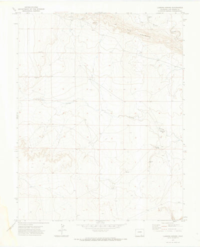 United States Geological Survey Lambing Spring, CO (1971, 24000-Scale) digital map