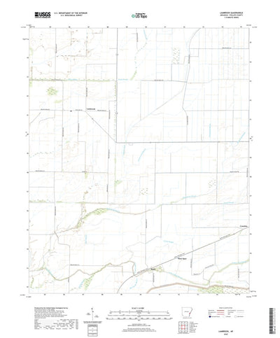 United States Geological Survey Lambrook, AR (2020, 24000-Scale) digital map
