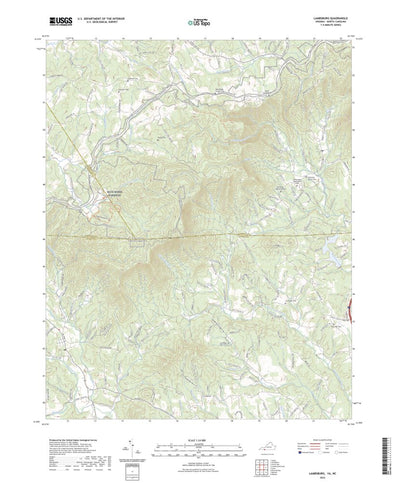 United States Geological Survey Lambsburg, VA (2022, 24000-Scale) digital map