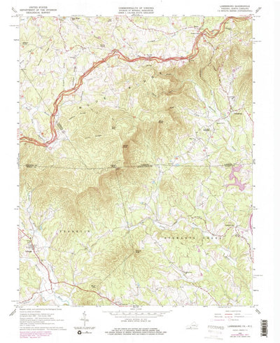 United States Geological Survey Lambsburg, VA-NC (1965, 24000-Scale) digital map
