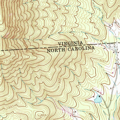 United States Geological Survey Lambsburg, VA-NC (1965, 24000-Scale) digital map