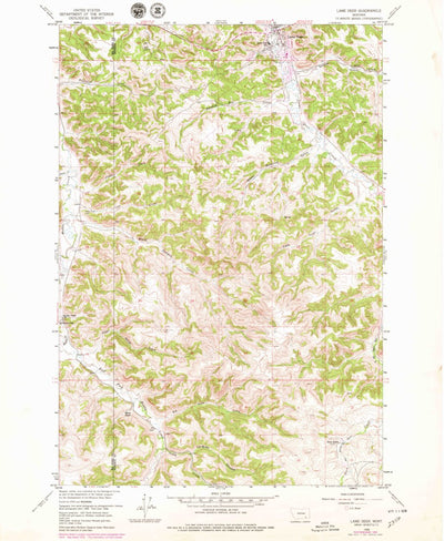 United States Geological Survey Lame Deer, MT (1958, 24000-Scale) digital map
