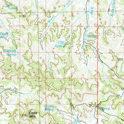 United States Geological Survey Lame Deer, MT (1980, 100000-Scale) digital map