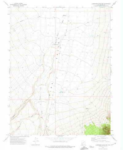United States Geological Survey Lamerdorf Peak NW, UT (1971, 24000-Scale) digital map