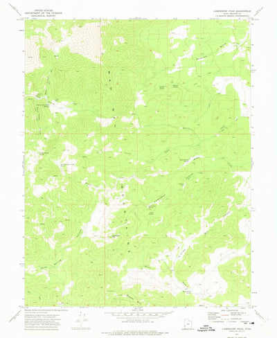 United States Geological Survey Lamerdorf Peak, UT (1971, 24000-Scale) digital map