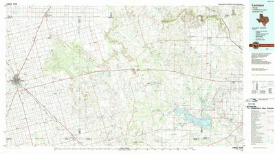 United States Geological Survey Lamesa, TX (1986, 100000-Scale) digital map