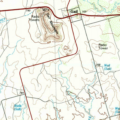 United States Geological Survey Lamesa, TX (1986, 100000-Scale) digital map
