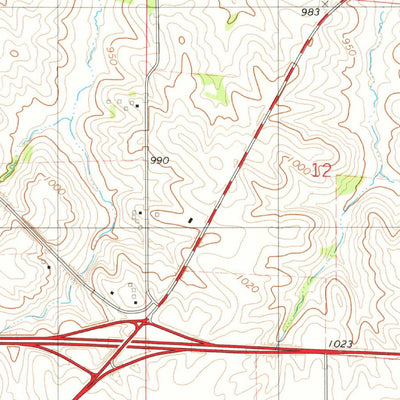 United States Geological Survey Lamoille, IA (1975, 24000-Scale) digital map