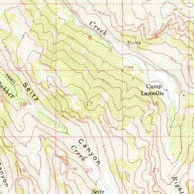 United States Geological Survey Lamoille, NV (1962, 62500-Scale) digital map