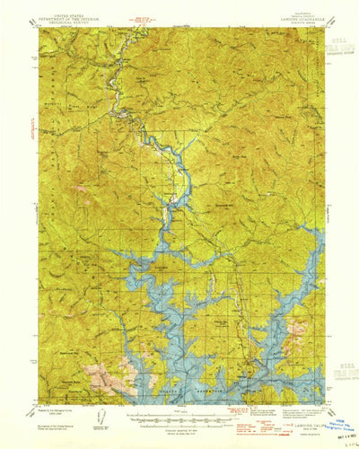 United States Geological Survey Lamoine, CA (1946, 62500-Scale) digital map