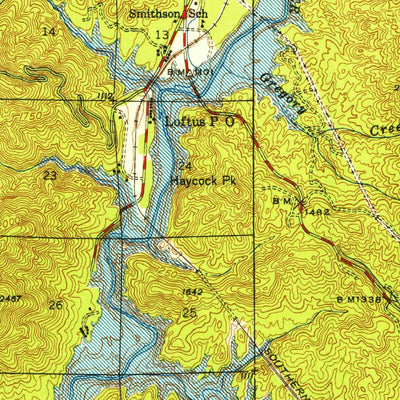 United States Geological Survey Lamoine, CA (1946, 62500-Scale) digital map