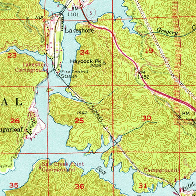 United States Geological Survey Lamoine, CA (1969, 62500-Scale) digital map