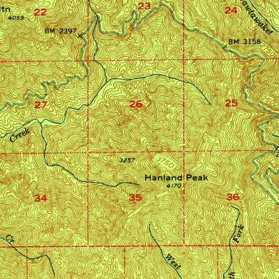 United States Geological Survey Lamoine, CA (1969, 62500-Scale) digital map