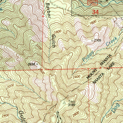 United States Geological Survey Lamoine, CA (1998, 24000-Scale) digital map