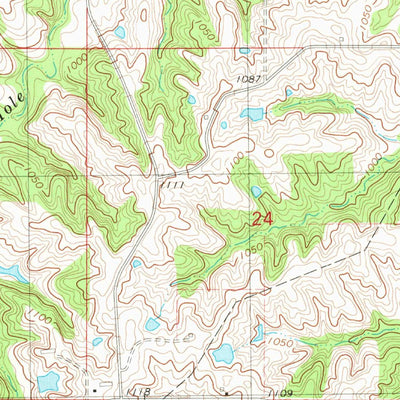 United States Geological Survey Lamoni North, IA (1981, 24000-Scale) digital map