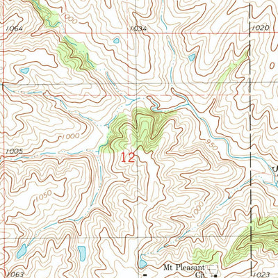 United States Geological Survey Lamoni South, IA-MO (1981, 24000-Scale) digital map