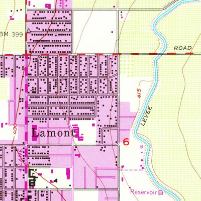 United States Geological Survey Lamont, CA (1954, 24000-Scale) digital map