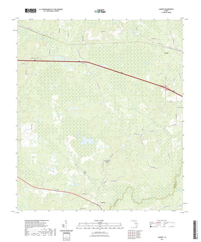 United States Geological Survey Lamont, FL (2021, 24000-Scale) digital map