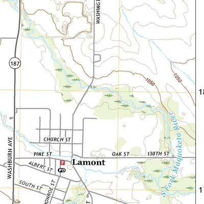 United States Geological Survey Lamont, IA (2018, 24000-Scale) digital map