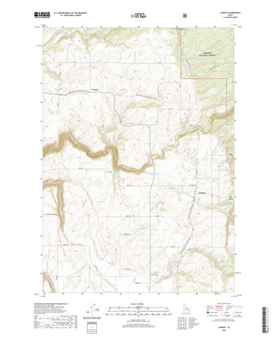 United States Geological Survey Lamont, ID (2020, 24000-Scale) digital map