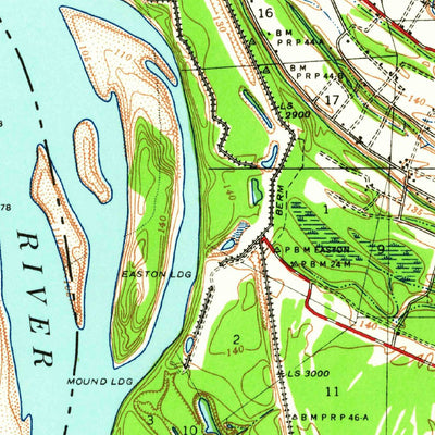 United States Geological Survey Lamont, MS-AR (1939, 62500-Scale) digital map