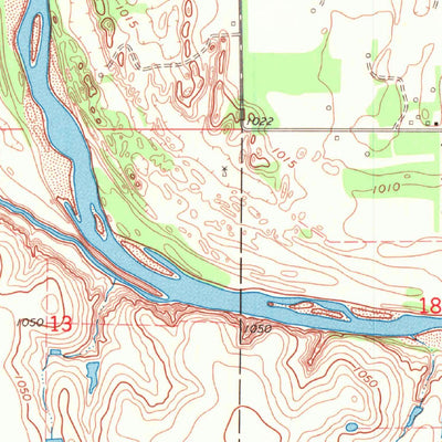 United States Geological Survey Lamont NW, OK (1968, 24000-Scale) digital map
