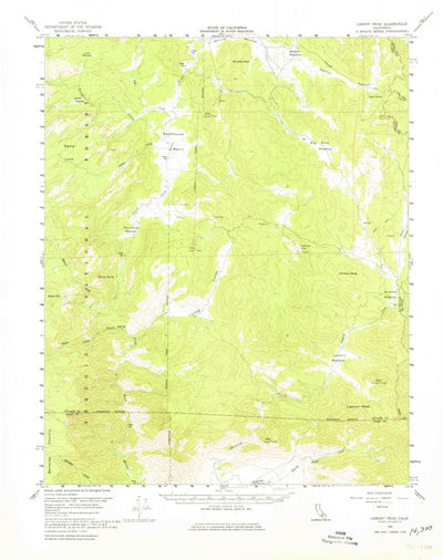 United States Geological Survey Lamont Peak, CA (1956, 62500-Scale) digital map