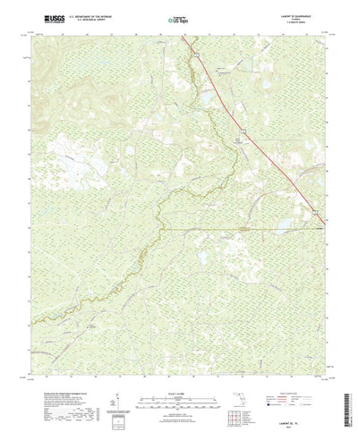 United States Geological Survey Lamont SE, FL (2021, 24000-Scale) digital map